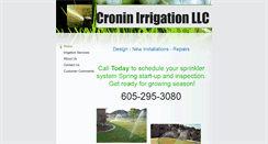 Desktop Screenshot of croninirrigation.com
